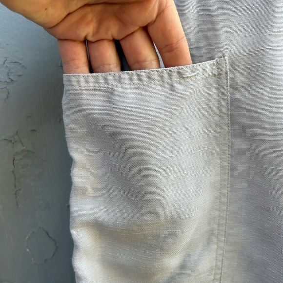 Wilfred Free High Rise Elastic Waist Pull On Linen Shorts, Size Medium - Picture 4 of 9